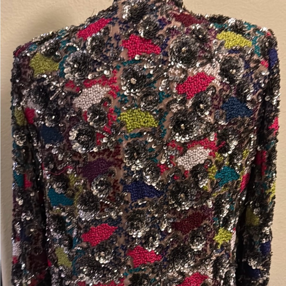 Alice + Olivia Vibrant Sequin Blazer - Picture 6 of 8